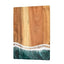 Acacia Wood and New Resin Cutting Board Wave Spliced Design Kitchen Fruit and Steak Board for Chopping Rectangle Wooden Boards - Korvel