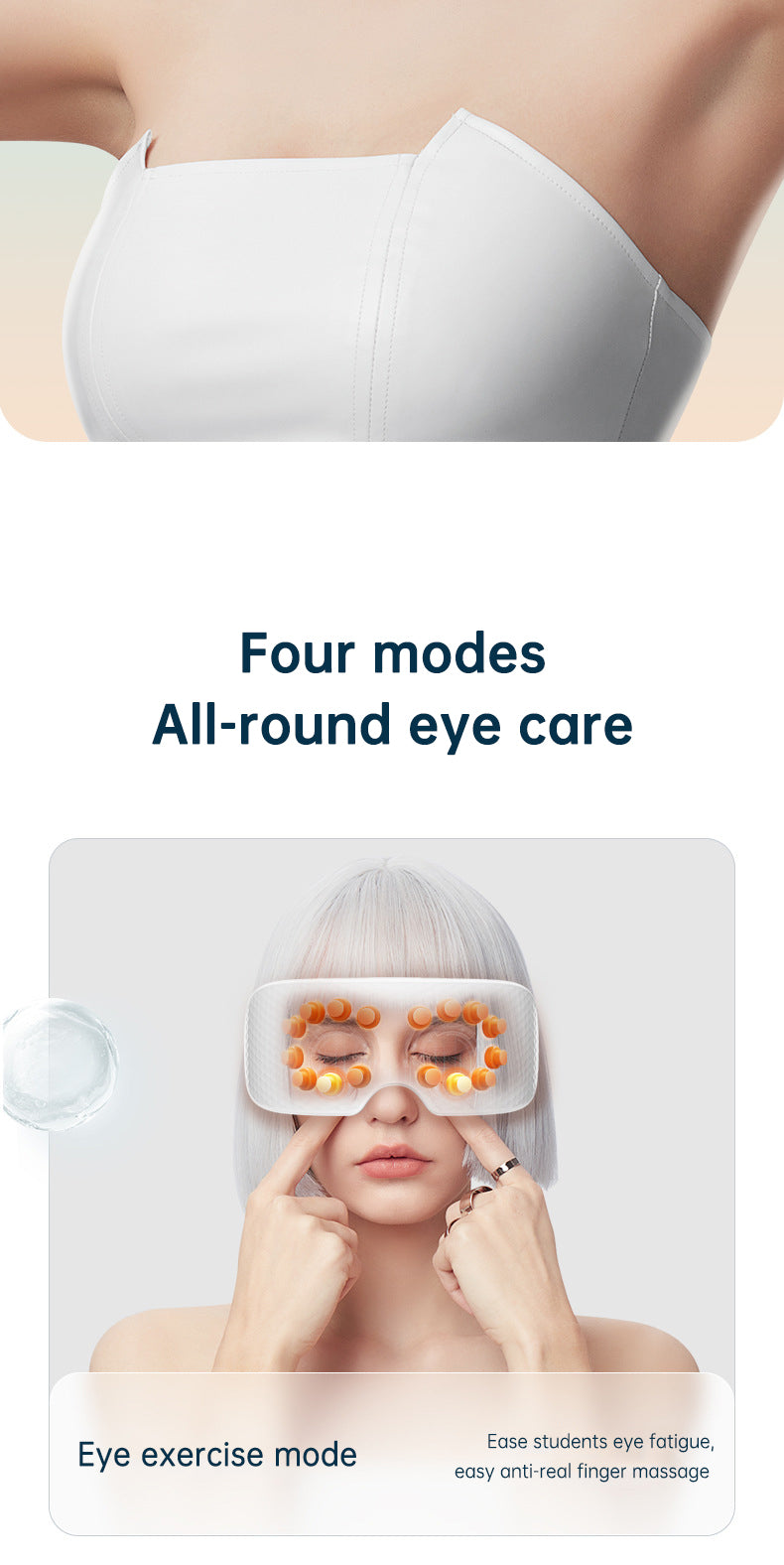 New Arrival Dry Eye Massage And Heating Steam Eye Massage Equipment Vibration Electric Eye Steam Massager - Korvel