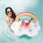 Rainbow Inflatable Pool Float Cooler