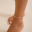 Elegant Thin Chain Metal Beach Anklet Set