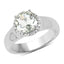 1.87 Carat Green Amethyst & White Topaz Sterling Silver Ring