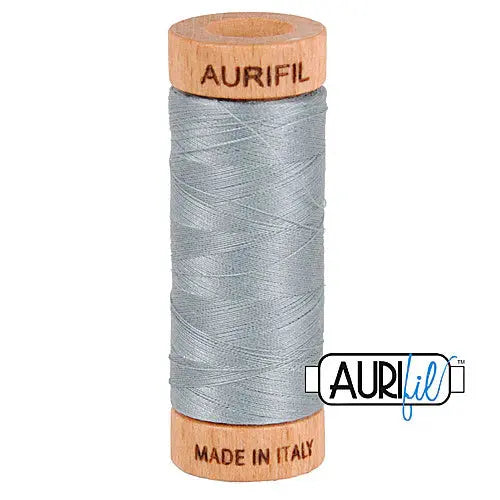 2610 Azul Claro Gris Aurifil Hilo de Algodón 80wt
