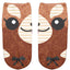 Calcetines invisibles para mujer con estampado de animales en 3D