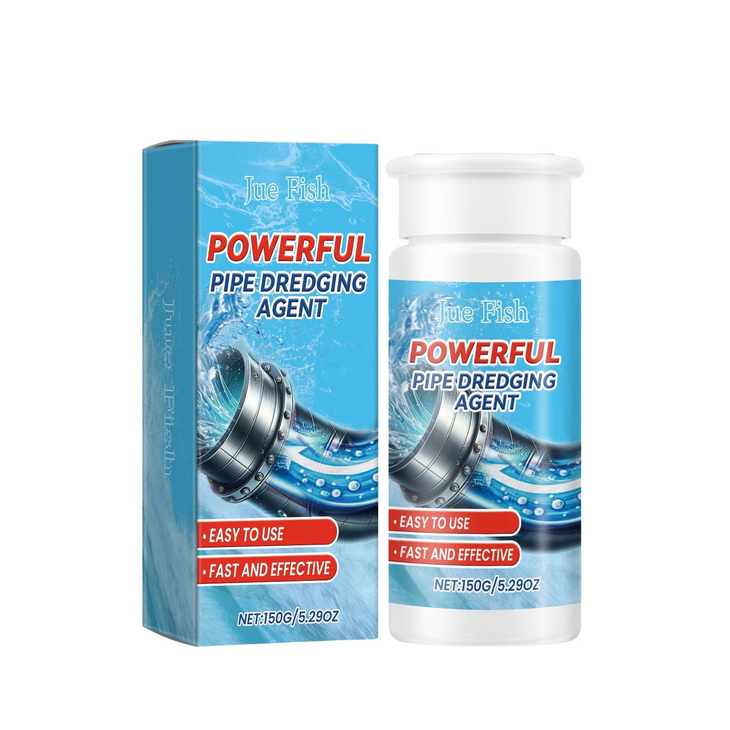 Pipe Dredge Agent Sink Drain Kitchen Toilet Pipe Quick Dredge Clean Decontaminate - Korvel
