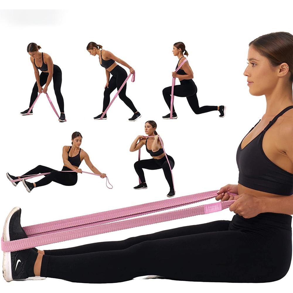3pcs Resistance Band Buttock Ring Non-Slip Elastic Hip Ring Fitness Squat Resistance Ring Tension Band Set - Korvel