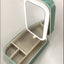 Portable Makeup Storage Box with LED Light Mirror