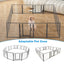 16 Panels Dog Playpen for outdoor,yard,camping,24"Height dog fence with 2 doors. - Korvel