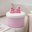 Cartoon cute home desktop sundries storage basket bedroom ornaments cotton rope storage basket with lid - Korvel