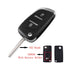 KEYYOU Modified Filp Folding Remote Car Key Shell Case For Peugeot 207 307 407 408 308 For Citroen C4 C2 HU83/VA2 Blade CE0536 - Korvel
