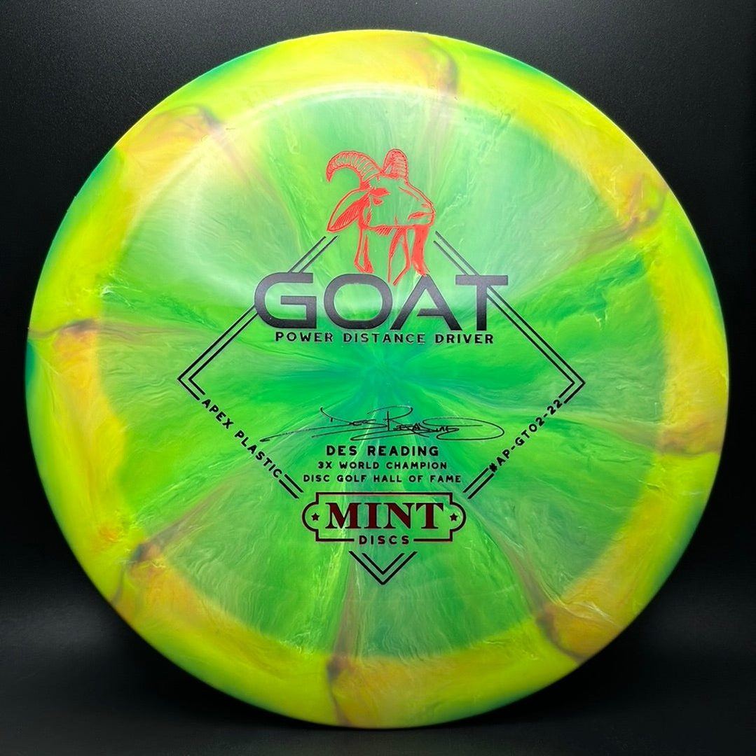 Swirly Apex Goat - Disque de Golf Signature de la Série Des Reading 3x