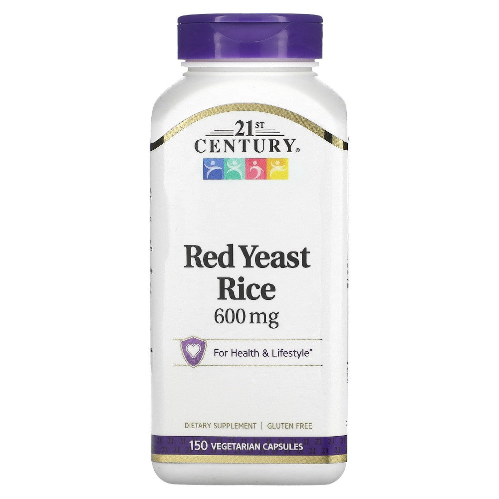 21st Century Red Yeast Rice Vegetarian Capsules - 150 Count