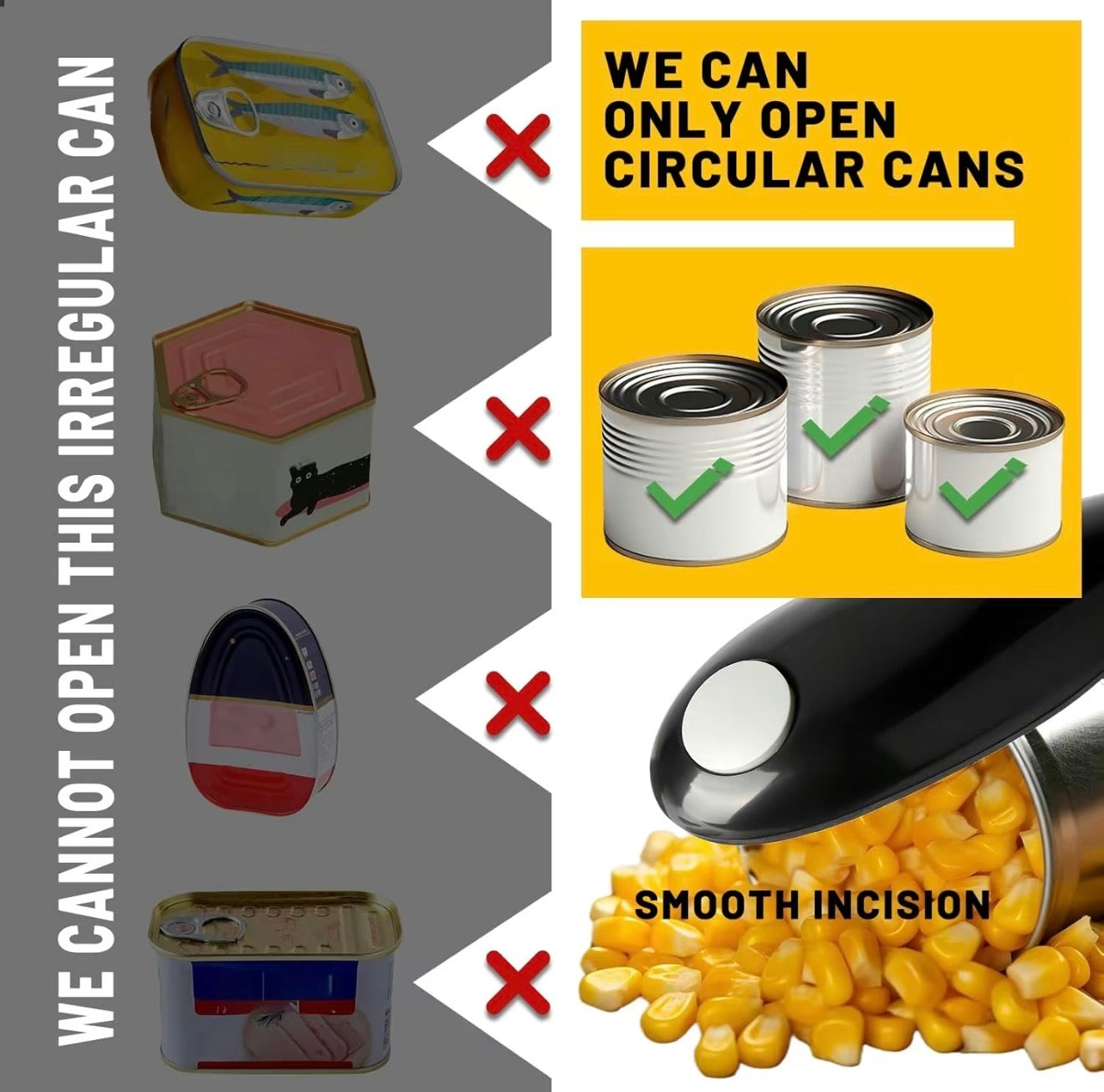 CanEase Auto Opener - Effortless One-Touch Can Opening