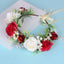 Flower garland headwear Hawaiian flower girl beautiful super fairy bride rose ring accessory - Korvel