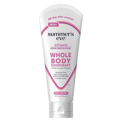 Summer's Eve Whole Body Deodorant for Women - Simply Sensitive 3 Fl Oz
