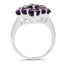 6.78 Carat Genuine Amethyst Sterling Silver Engagement Ring