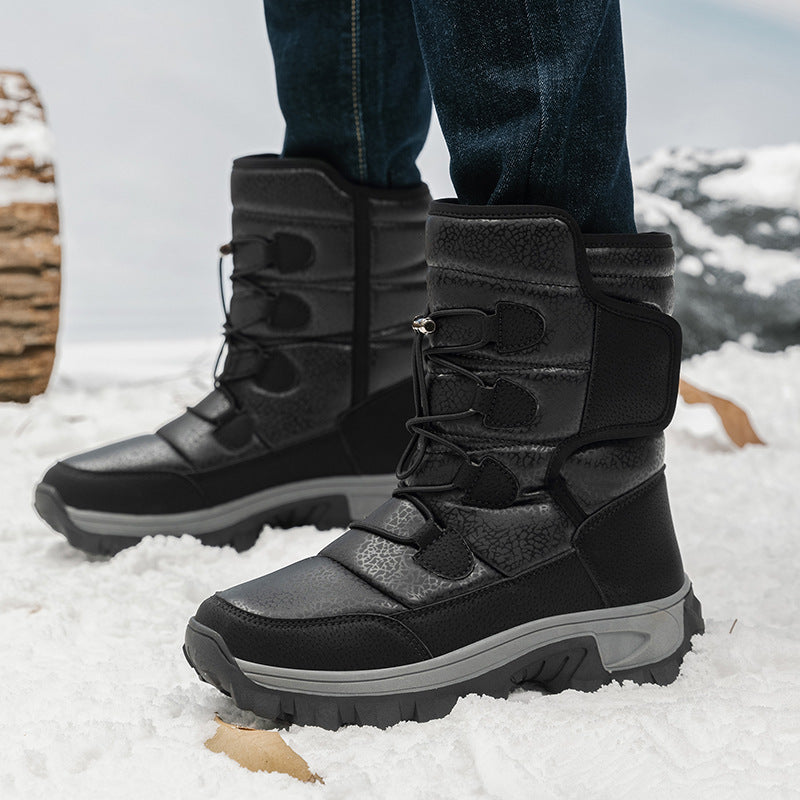 Fleece-Lined Warm Snow Boots for Men and Women
