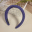 Candy colored velvet with wide edge sponge headband flocking - Korvel