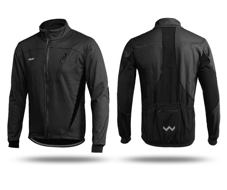 Arsuxeo Men's Fleece Cycling Jacket