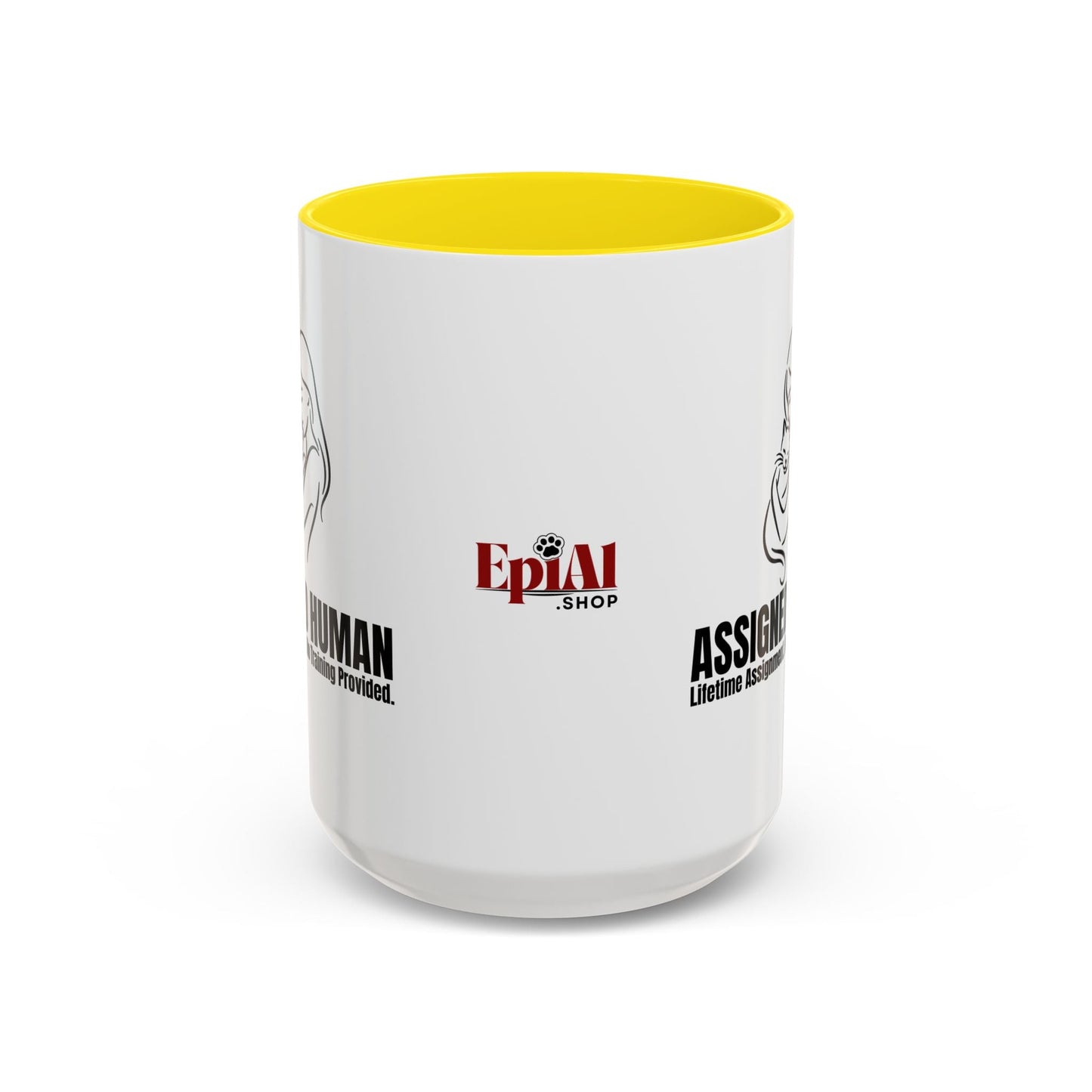 Assigned Human Mug – Cat Coffee Cup
