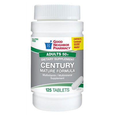 Silver Rod Pharmacy GNP Century Adult 50+ Multivitamin - 125 Tablets