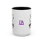 Introvertido. No molestar. Taza de café de gato en dos tonos