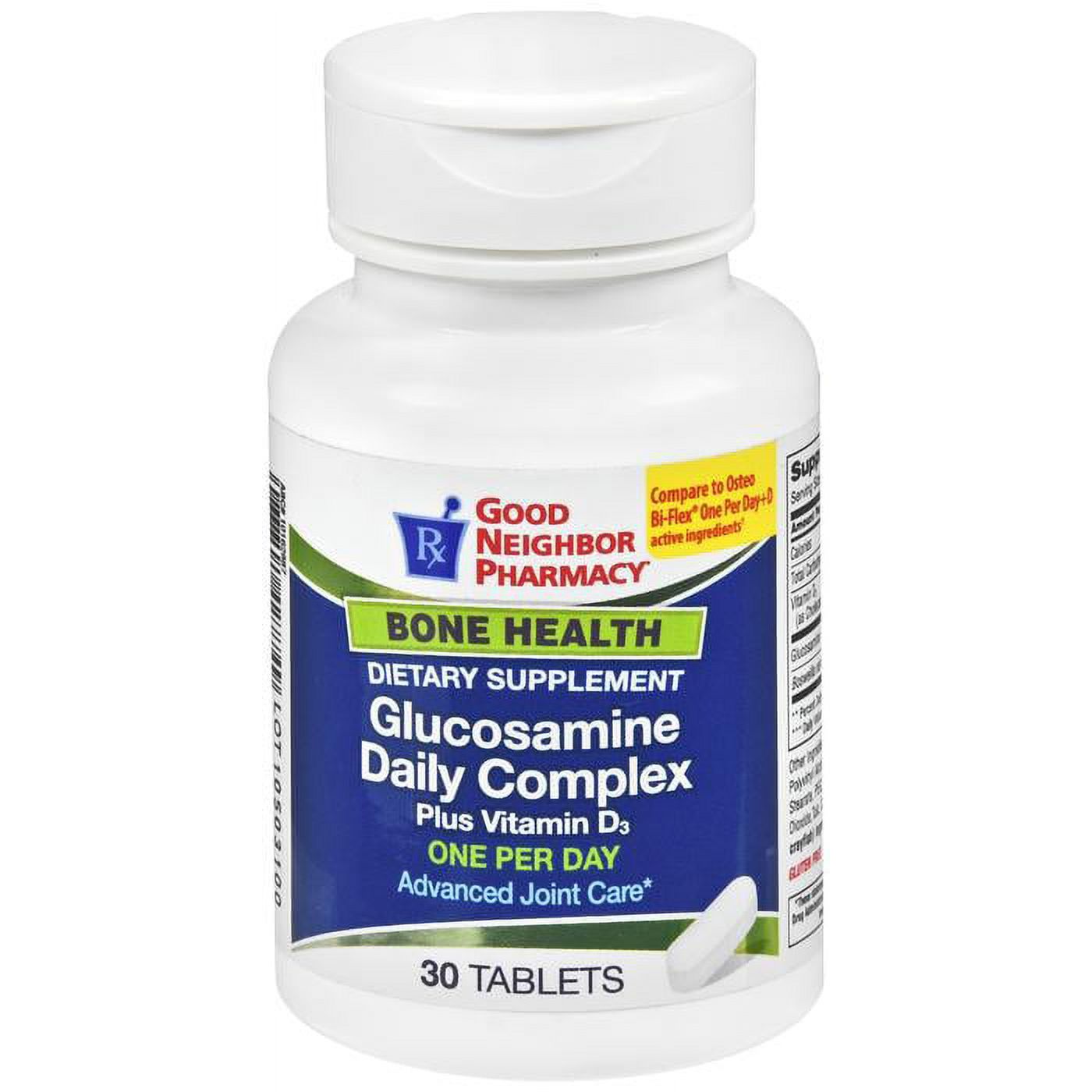 Complejo Diario de Glucosamina GNP de Silver Rod Pharmacy Plus Vitamina D 1000mg