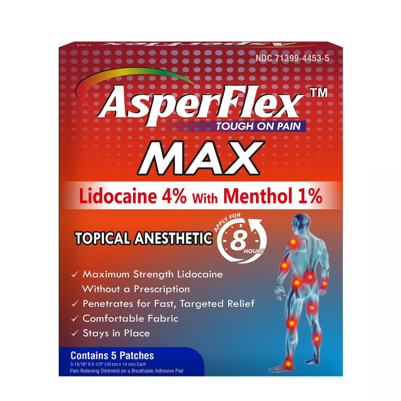 Patch de soulagement de la douleur Akron Pharma Asperflex MAX