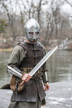 Handcrafted Viking Seax Knife with Premium Leather Sheath - Korvel
