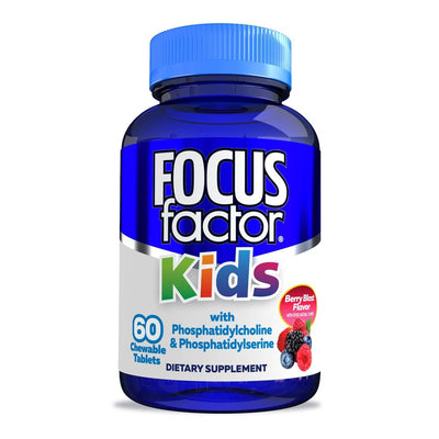 Focus Factor Para Niños Sabor Frutos Rojos - 60 Tabletas Masticables