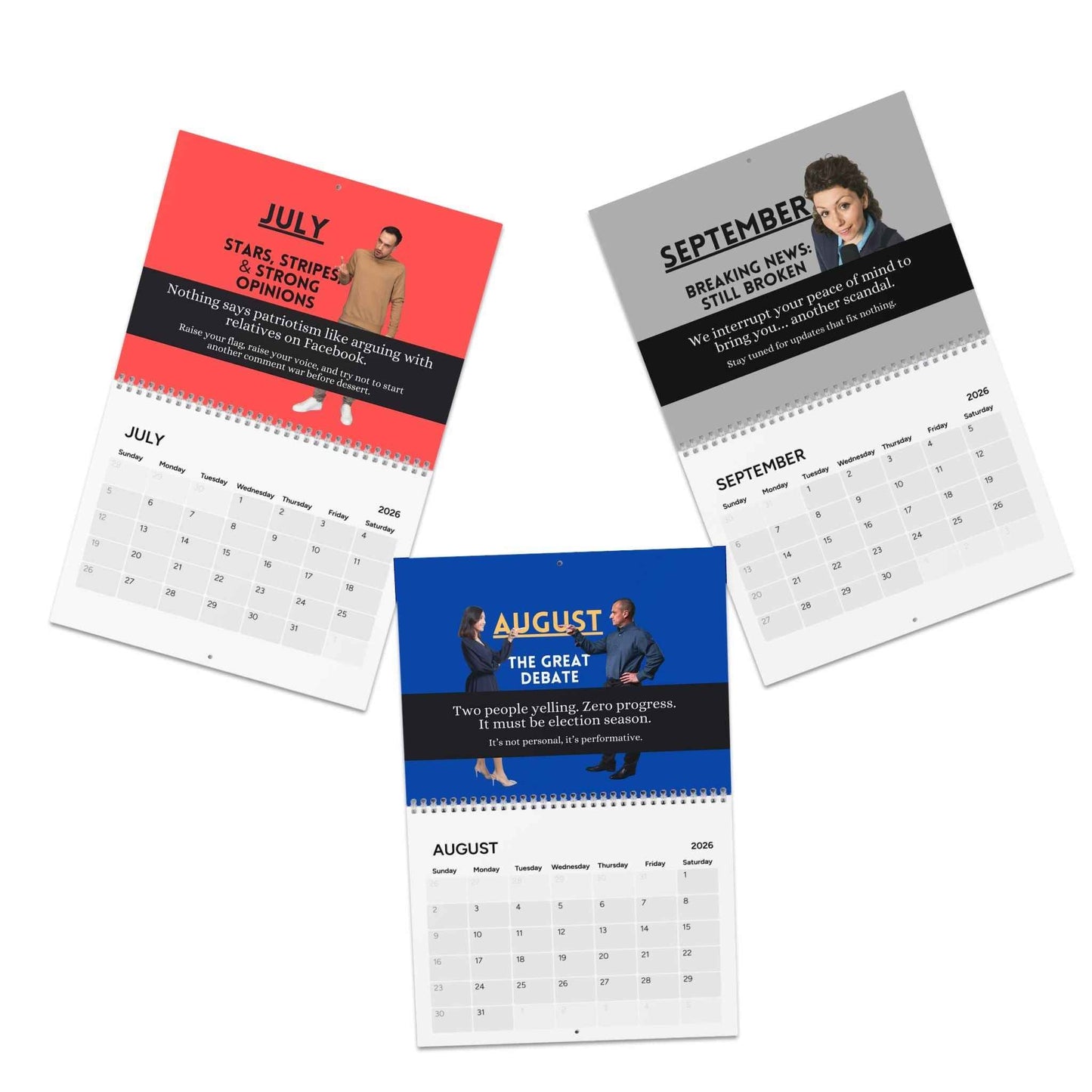 Calendrier d'Humour Politique 2026 : Une Année de Satire
