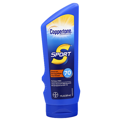 Loción Solar Coppertone Sport SPF 70 - 7 Oz