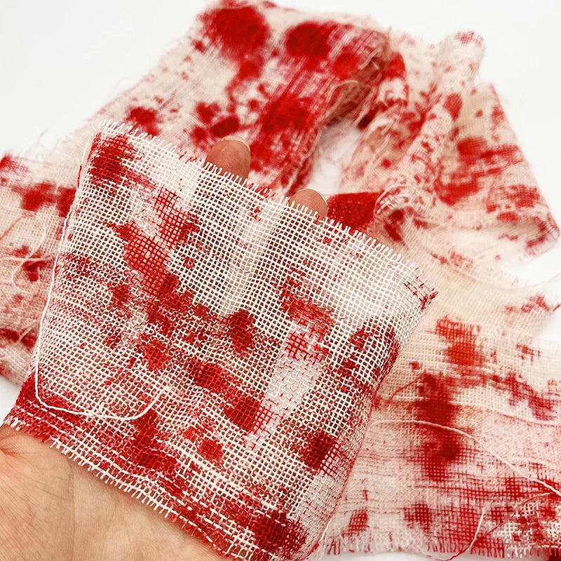 Halloween Bloody Cloth Strips for Spooky Decor