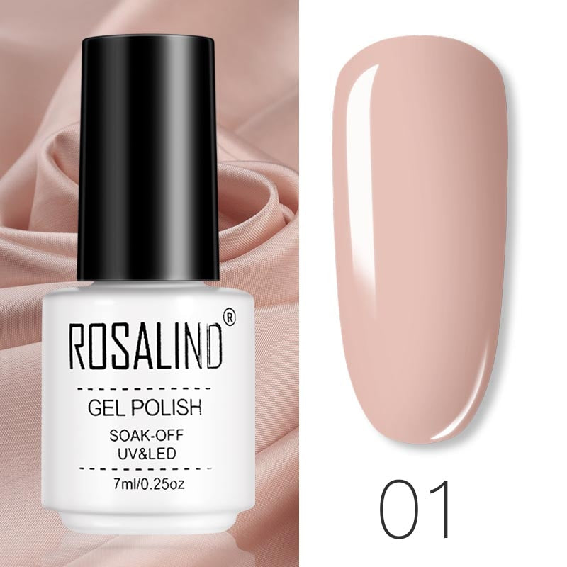 ROSALIND Gel Polish Set Manicure for Nails Semi Permanent Vernis top coat UV LED Gel Varnish Soak Off Nail Art Gel Nail Polish - Korvel