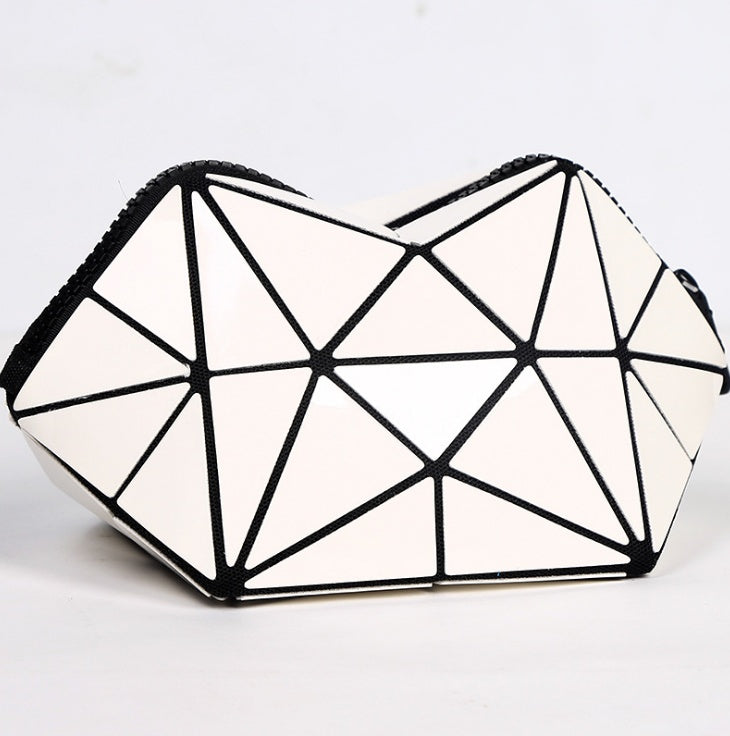 Fashion Geometric Cosmetic Bag for Women - Lightweight Organizer