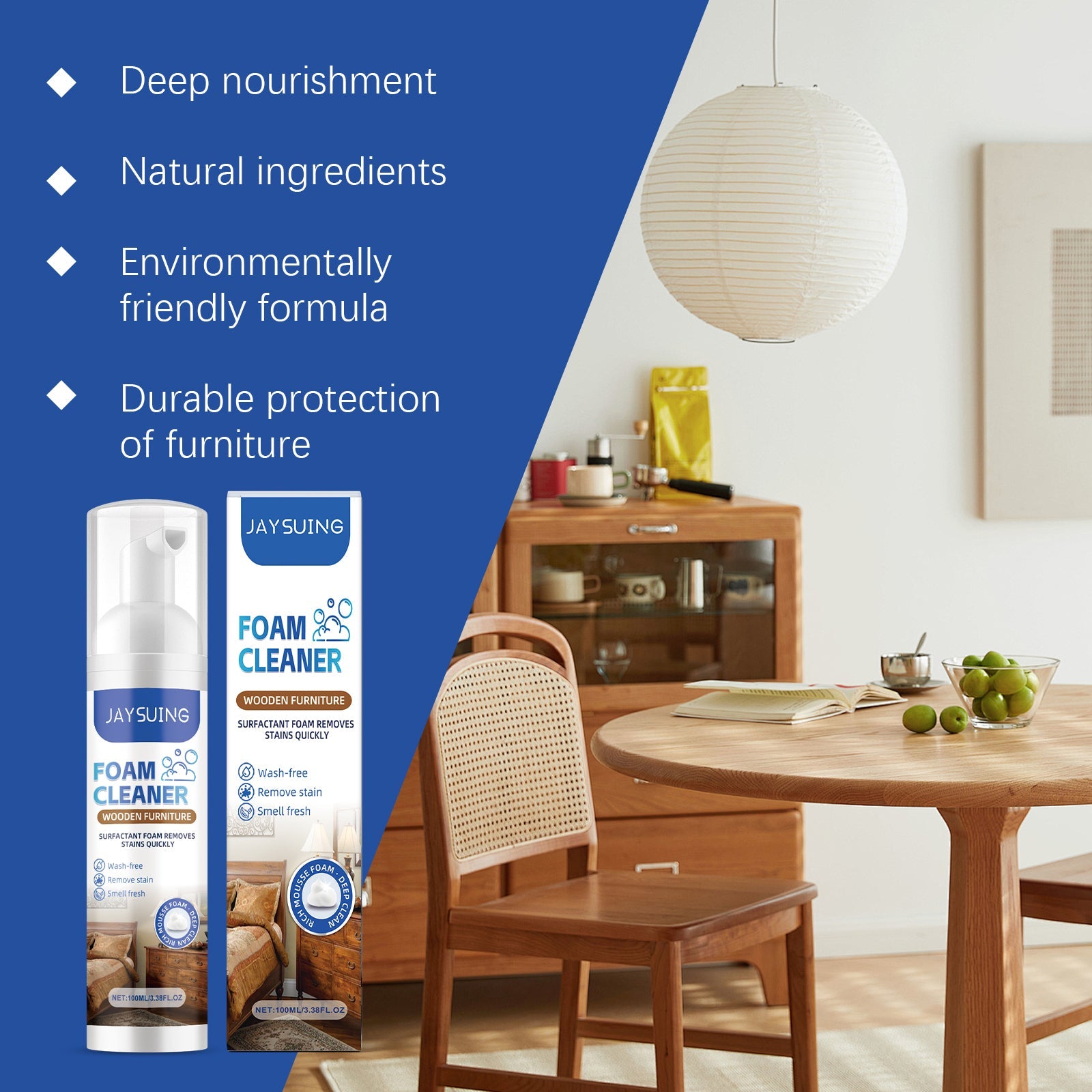 Wood Furniture Foam Cleaner Home Wood Mildew Furniture Cleaning And Maintenance Care Agent - Korvel