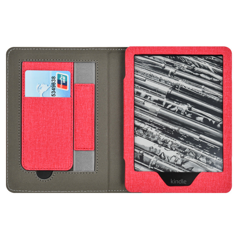 Suitable For Kindle Paper White5 Cloth Pattern Bracket Protective Cover 6.8 Inch 11th KPW5 Hand-Held Card Holder - Korvel