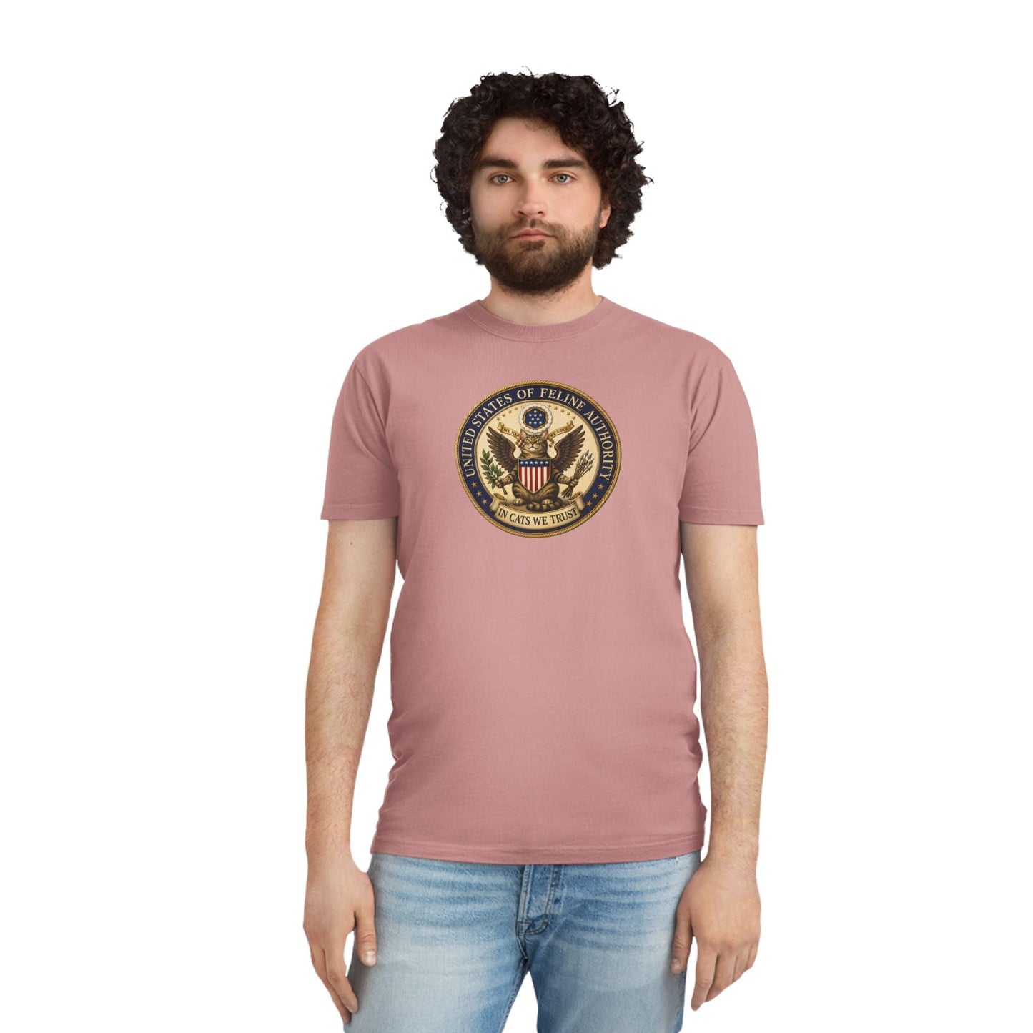 T-shirt Vintage Seal de l'Autorité Féline des États-Unis