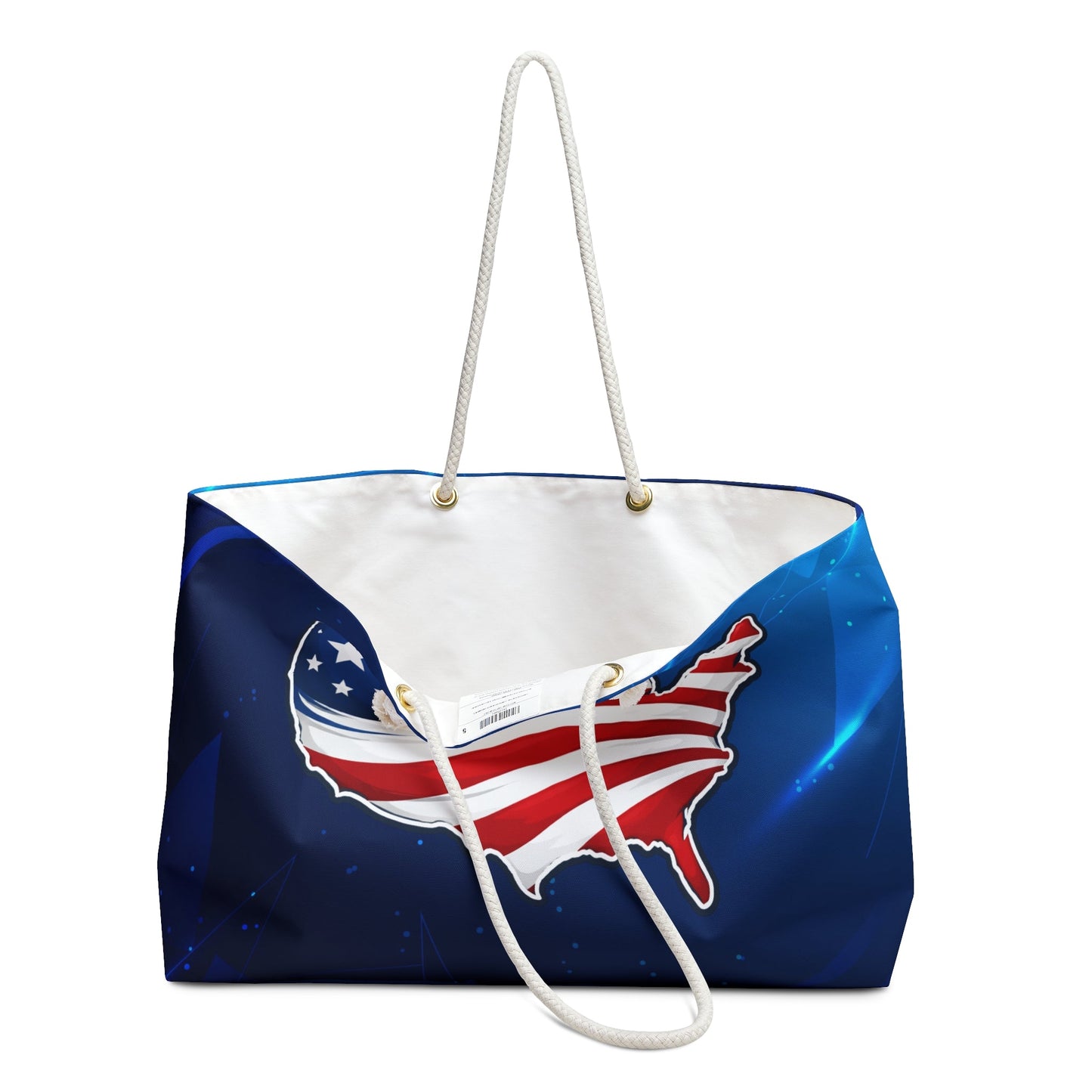 Patriotic USA Map Weekender Bag