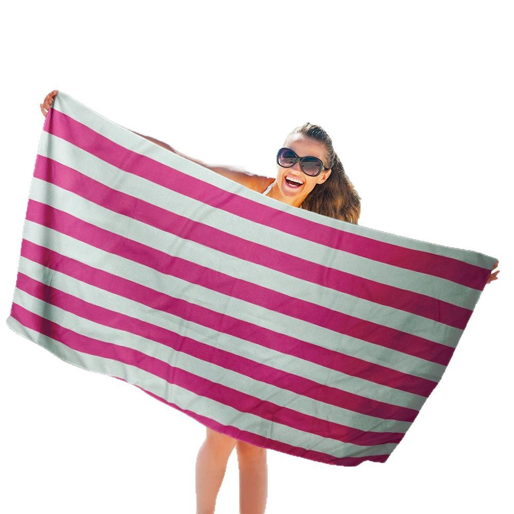 Double-Sided Velvet Quick-Drying Beach Towel