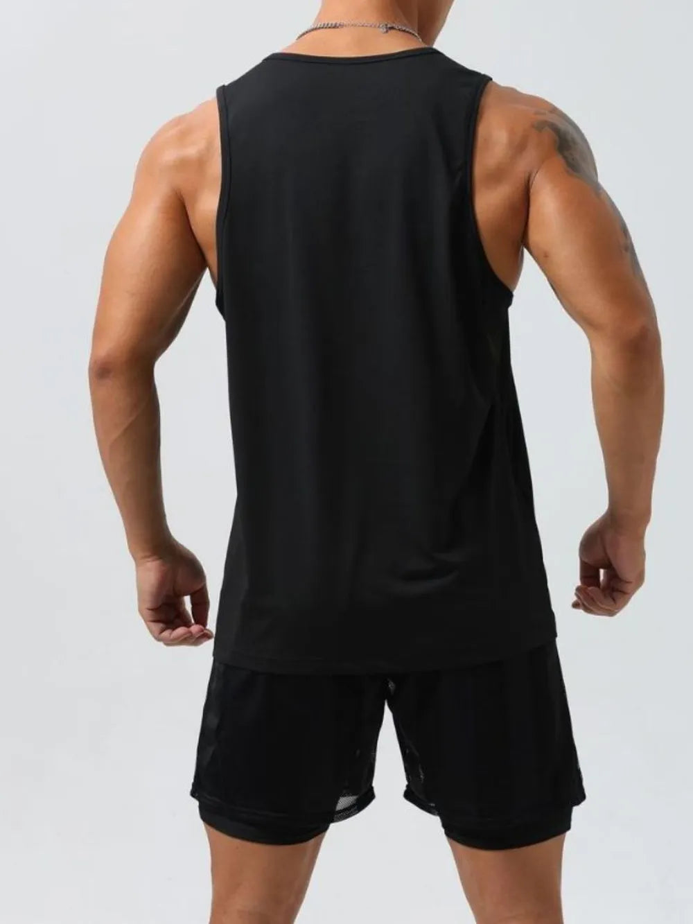 Débardeur à col rond grande taille pour homme