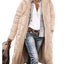 Elegant Solid Color Hooded Long Coat for Women