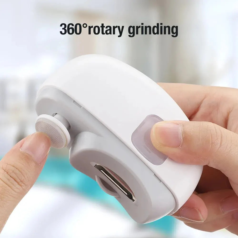 2-in-1 Electric Nail Clipper for Safe and Easy Nail Care