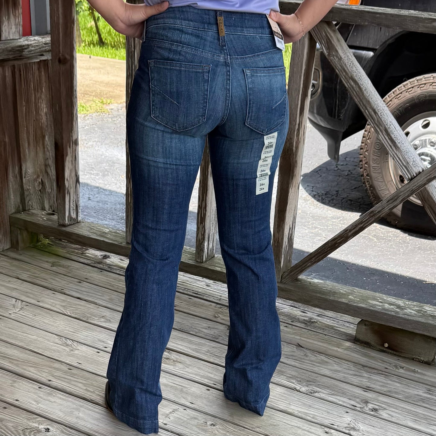 Ariat Women's Bessie Slim Fit Trousers - Irvine Wash - Korvel