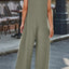 V-Neck Wide Strap Jumpsuit