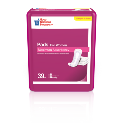 Good Neighbor Pharmacy Bladder Pads for Women - Maximum Absorbency