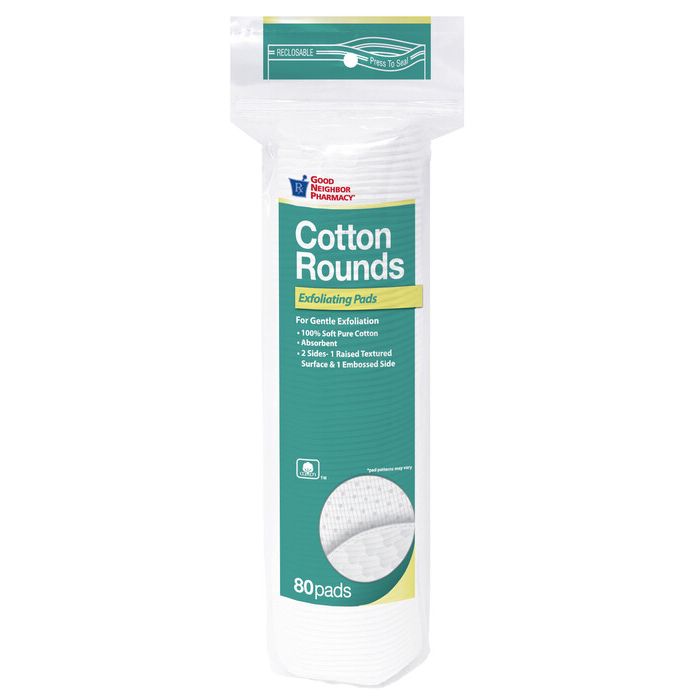 Gnp Cotton Exfoliating Rounds - 80 Count