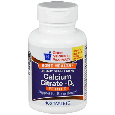 Gnp Calcium Citrate +D Petites Tablets - 100 Count