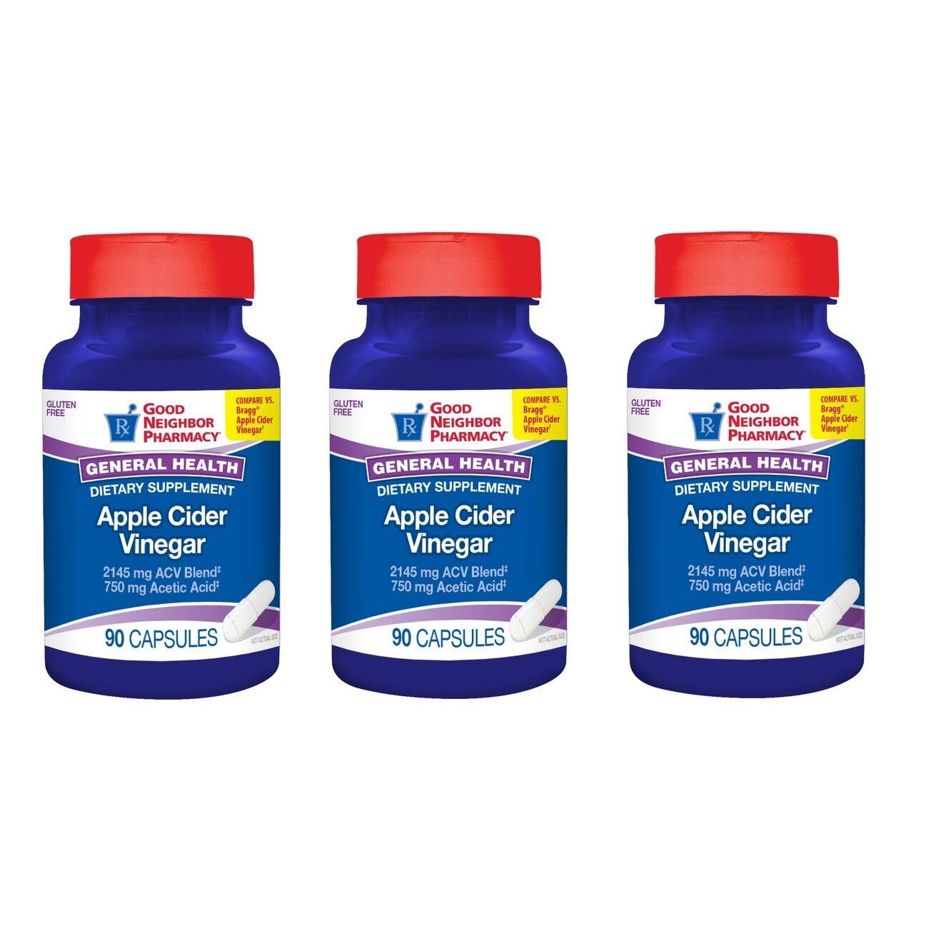 Good Neighbor Pharmacy Apple Cider Vinegar Capsules - 90 Count