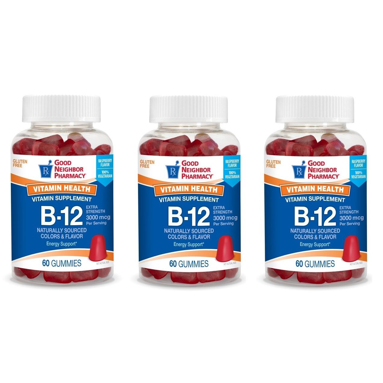 Gommes de vitamine B12 Good Neighbor Pharmacy 3000mcg - 60 unités