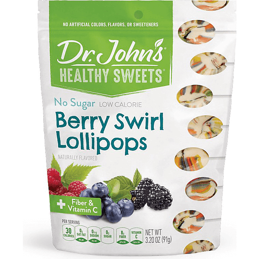 Sucette sans sucre Berry Swirl de Dr. John's